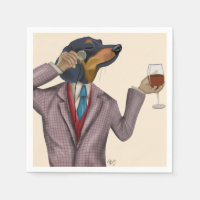 Dachshund Wine Snob