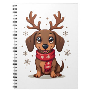 Dachshund Winter Joy Notebook