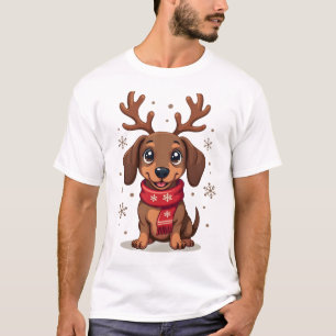 Dachshund Winter Joy T-Shirt