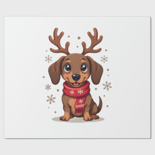 Dachshund Winter Joy Wrapping Paper