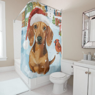 Dachshund Winter Wonderland Christmas Joy