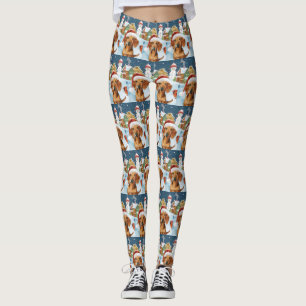 Dachshund Winter Wonderland Christmas Joy Leggings