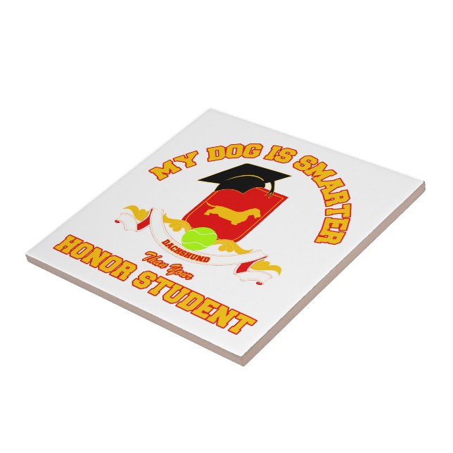 Dachshund [Wire-haired] Tile (Side)