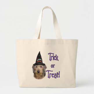 Dachshund (wire) Trick Large Tote Bag