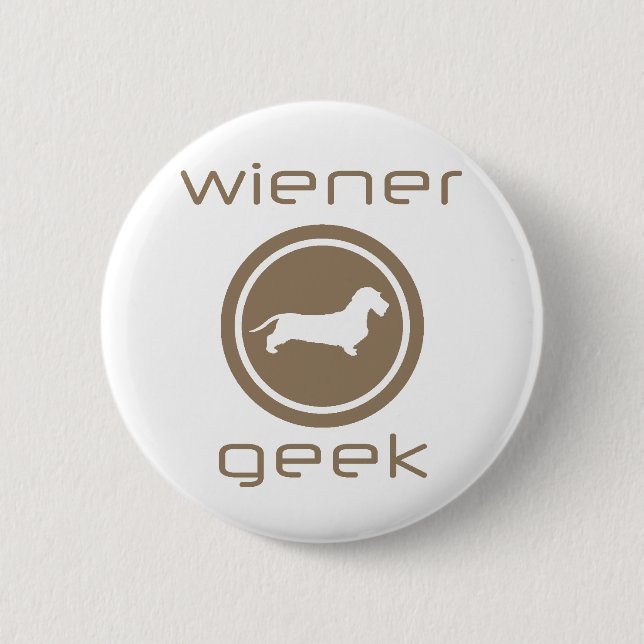 Dachshund Wirehaired 2 Inch Round Button (Front)