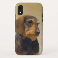 Dachshund (Wirehaired) Painting Original Dog Art