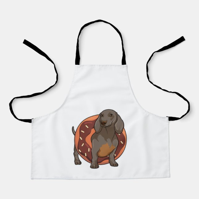 Dachshund with Doughnut Apron (Front)
