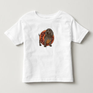 Dachshund with Doughnut Toddler T-shirt