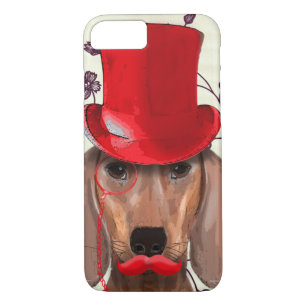 Dachshund With Red Top Hat Case-Mate iPhone Case
