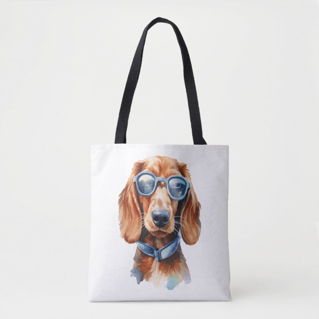 Dachshund with Sunglasses 5 Tote Bag (Front)