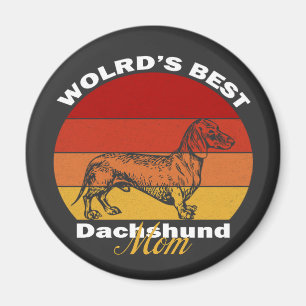 Dachshund - World's Best Dachshund Mom T-Shirt Magnet