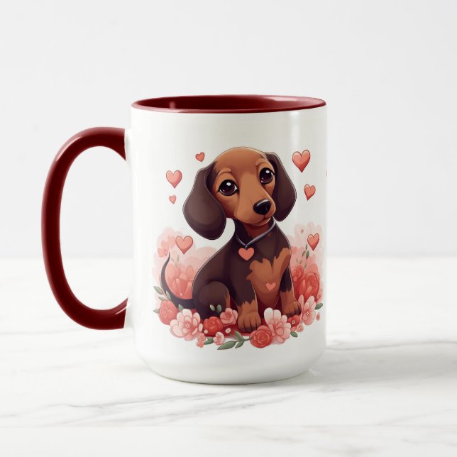 Dachshund World's Best Dog Mom Mug (Left)
