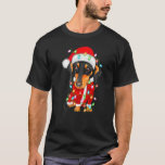 Dachshund Xmas Lighting Dachshund Santa Christmas T-Shirt<br><div class="desc">Dachshund Xmas Lighting Dachshund Santa Christmas</div>