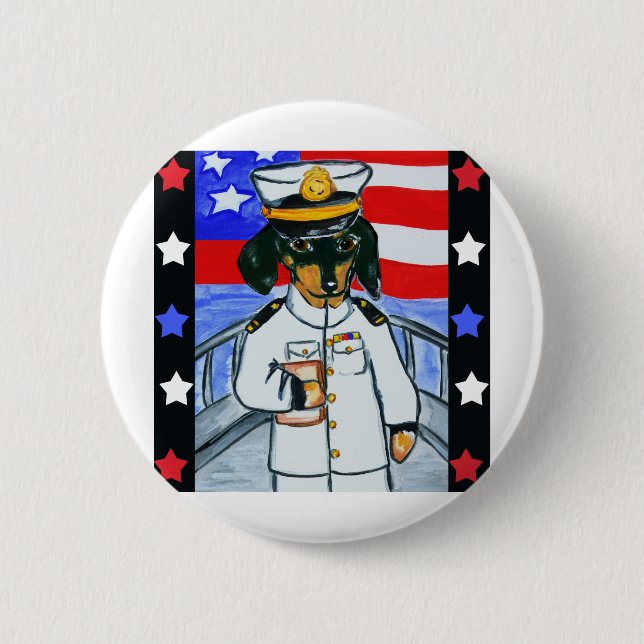 Dachshunds 2 Inch Round Button (Front)