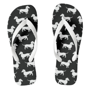 Dachshunds All Over Flip Flops