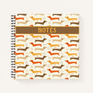 Dachshunds and Polka Dots  Notebook