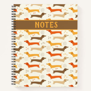 Dachshunds and Polka Dots  Notebook