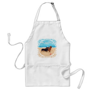 Dachshunds at the Beach Standard Apron