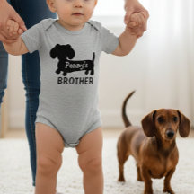 Dachshund's Baby Brother Personalized with Name 
