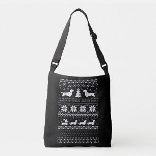 Dachshunds Christmas Crossbody Bag