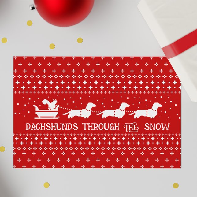 Dachshunds Christmas Dogs Sleigh Ride Holiday (Creator Uploaded)