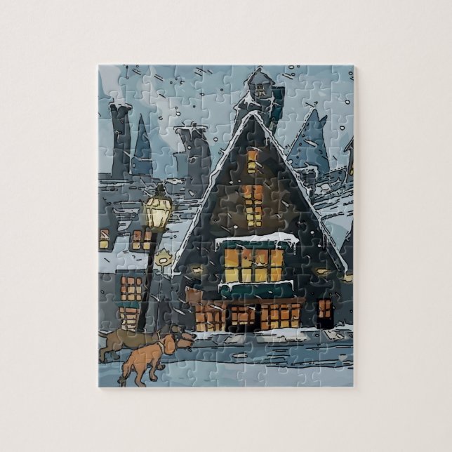 Dachshunds Christmas style Jigsaw Puzzle (Vertical)