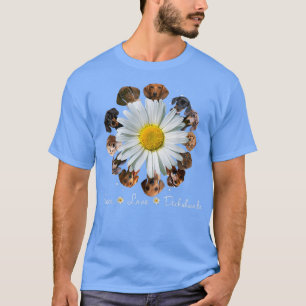 Dachshunds Dogs Peace Love Daisy Dachshunds Mom  T-Shirt