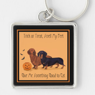 Dachshunds Halloween Keychain