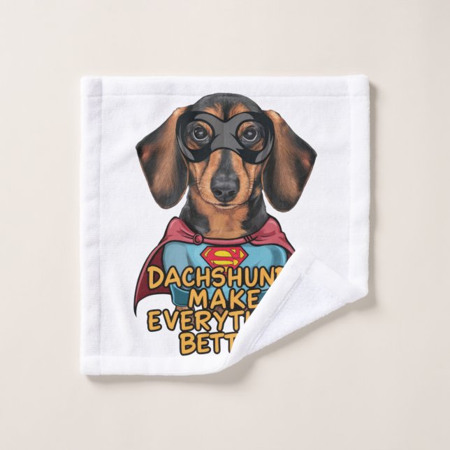 Dachshunds Make Everything Better Wash Cloth (Wash Cloth)