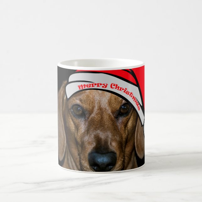 Dachshund's Merry Christmas Mug (Center)