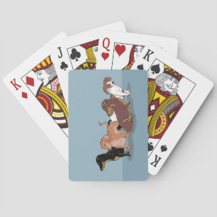 Dachshunds Playing Cards