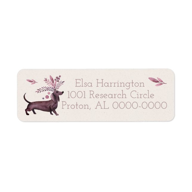 Dachshunds sont Hilariary Return Address Label (Devant)