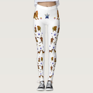 Dachshunds & Stars Art Leggings