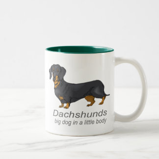 Dachshunds Two-Tone Coffee Mug