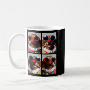 Dachshunds With Sungles Clown Animals Halloween Coffee Mug