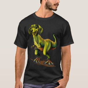 Dachshundsaurus Dachshund Dinosaur T-Rex Halloween T-Shirt