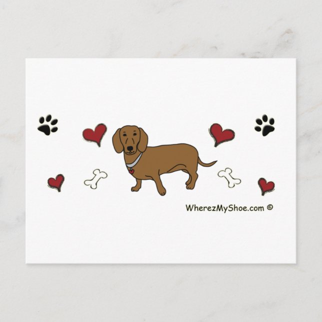 DachshundTan Postcard (Front)
