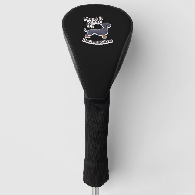 Dachsund Home Golf Head Cover (Front)