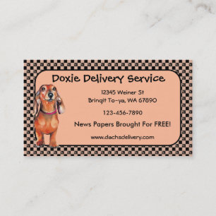 Dachsund Red Doxie Business Cards