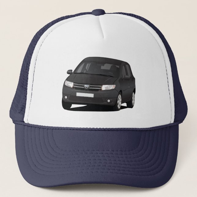 Dacia Sandero - illustration - black Trucker Hat (Front)