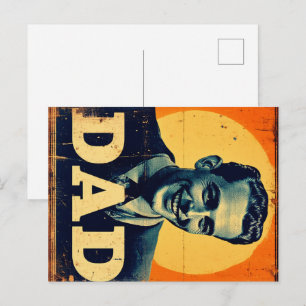 DAD (1) 1960s-Inspired Graphics Holiday Postcard