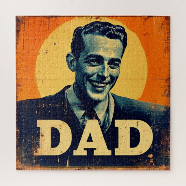 DAD (1) 1960s-Inspired Graphics Jigsaw Puzzle (Vertical)