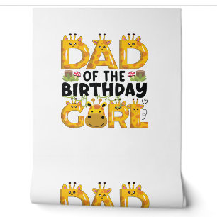 Dad 1st Birthday Girl Giraffe Theme Party Zoo Safa Wallpaper