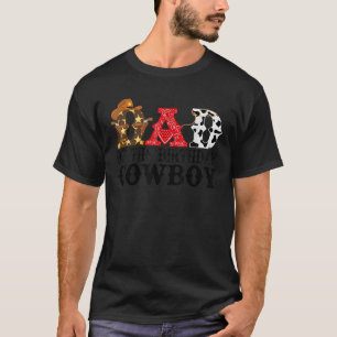 Dad 1st First Birthday Cowboy Western Rodeo Party  T-Shirt