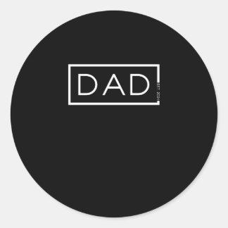 Dad 2024 Loading Father 2024 New Dad Est. 2024 Classic Round Sticker