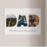 Dad 3 Photo Collage Keepsake | Dad Gift Poster<br><div class="desc">This is a photo collage that spells out the word DAD along with a custom message. This is the perfect gift for dad for father’s day,  his birthday or Christmas.</div>