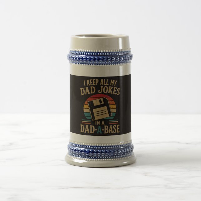 Dad A Base Dad Joke Beer Stein (Center)