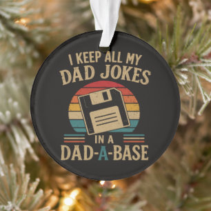 Dad A Base Dad Joke Ornament