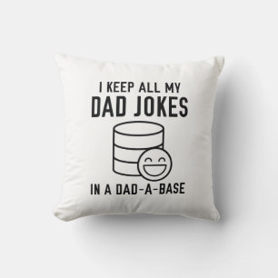 Dad-A-Base Throw Pillow