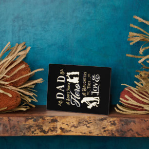 Dad A Son's First A Daughters First Love Plaque